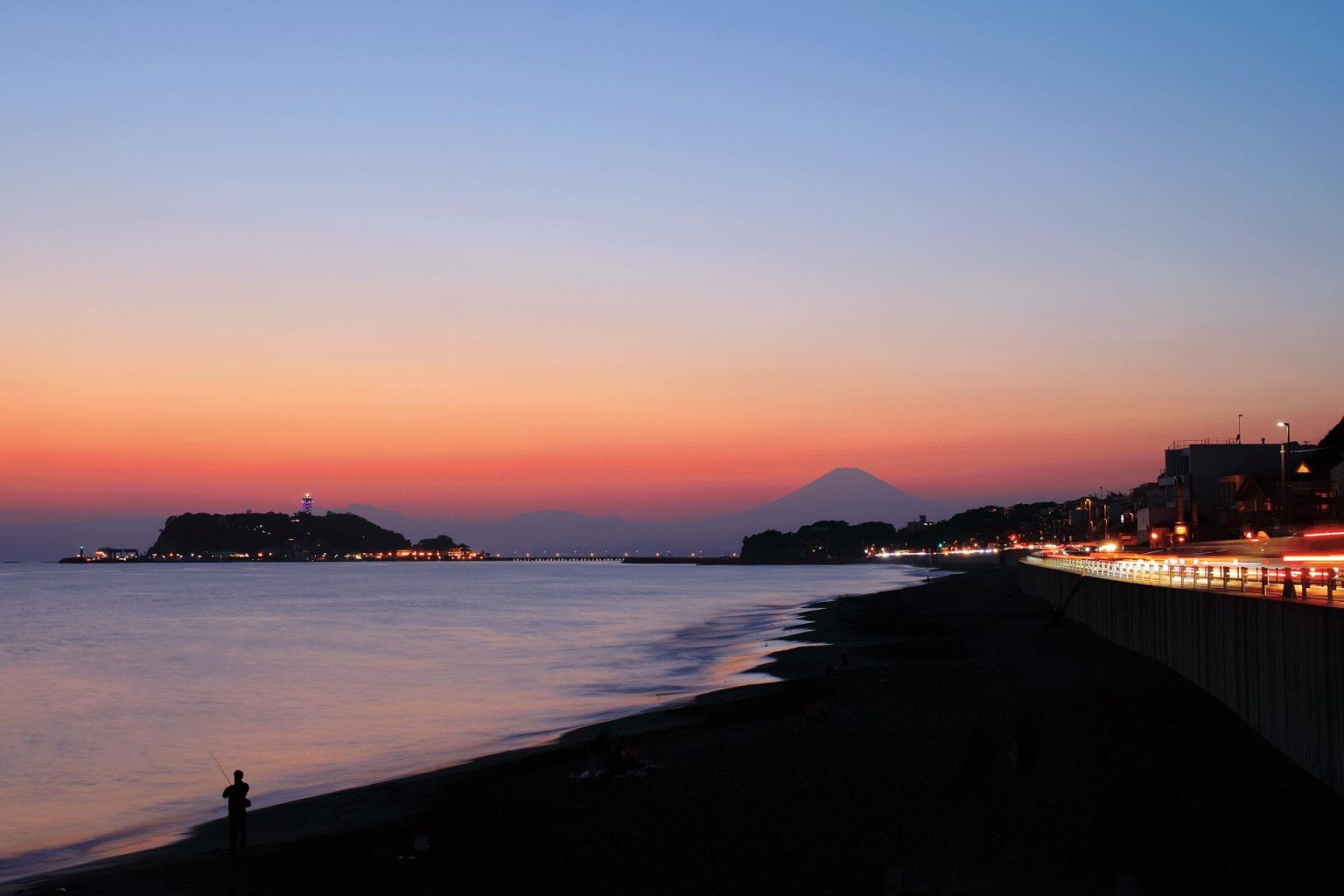 七里ヶ浜の夕景